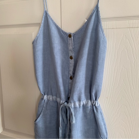 REVOLVE Young Fabulous and Broken Kaia Jumpsuit in Blue Stone Potassium Wash - Picture 5 of 8